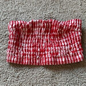 Universal Thread Red and White Crop Top